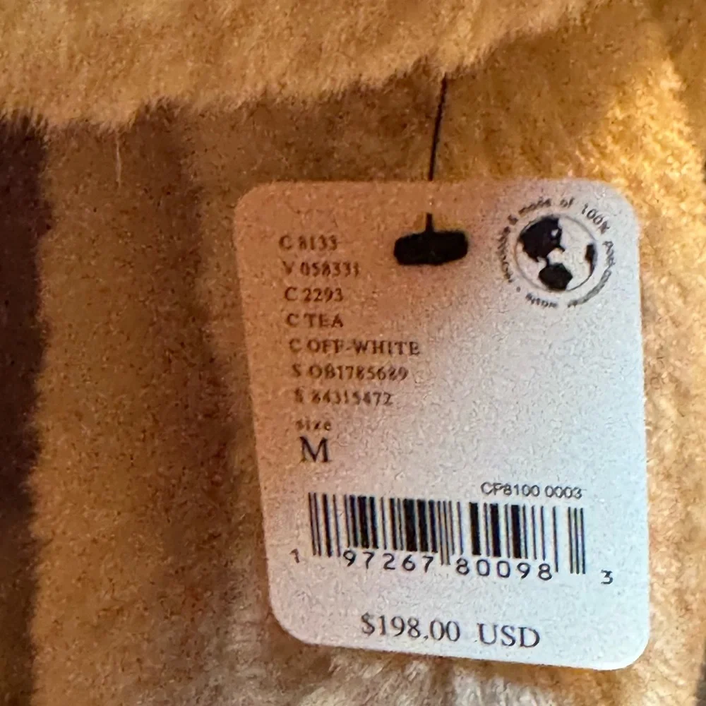 NWT Free People Pretty Perfect‎ Faux Fur Teddy Jacket Bohemian 70s Oversized